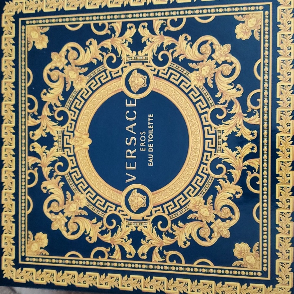 Empty Versace cologne box